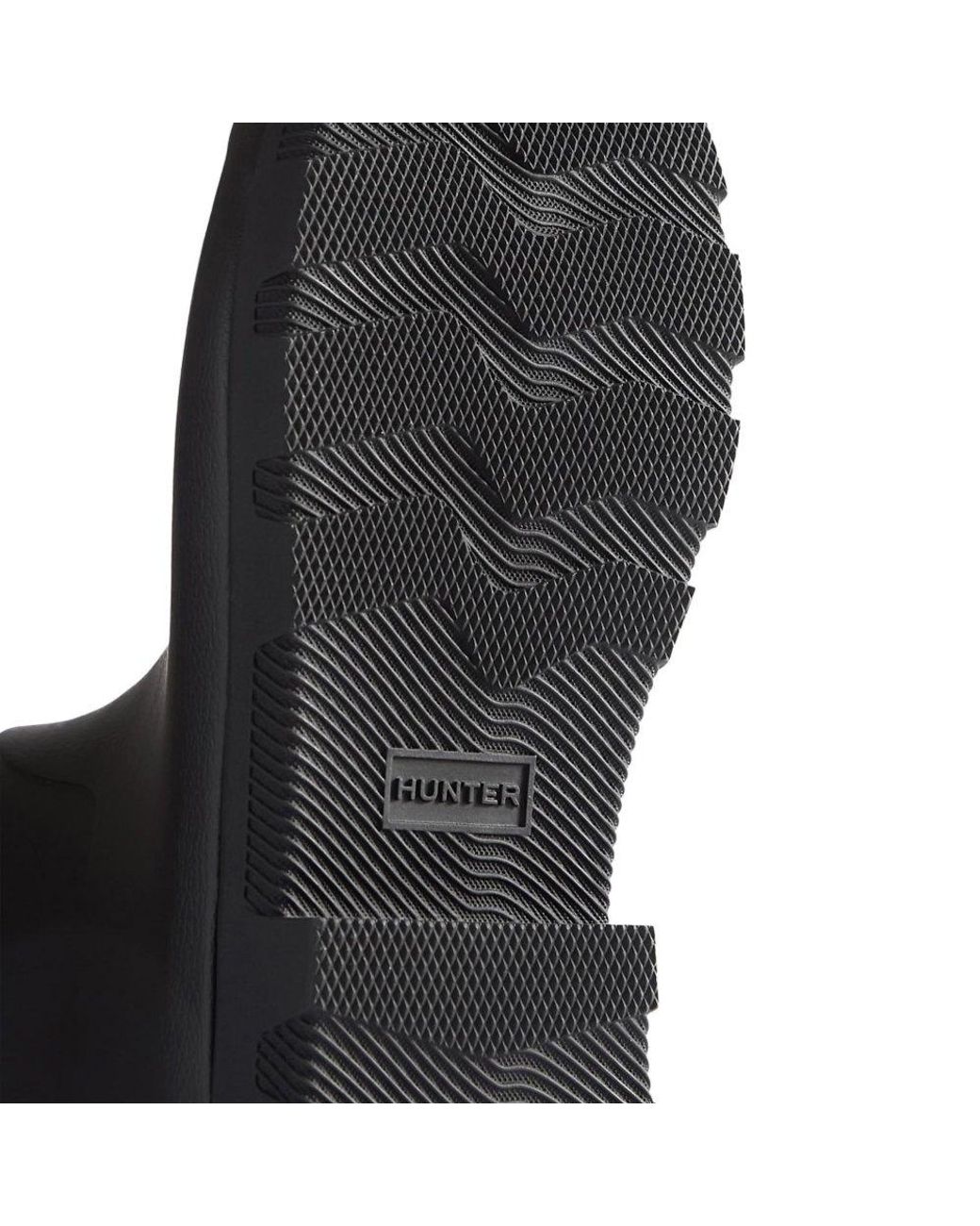 Hunter Black Downpour Adjustable Wellingtons for men