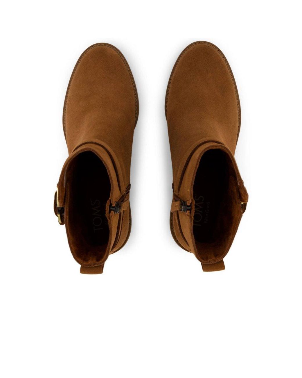 TOMS Brown Hailey Ankle Boots
