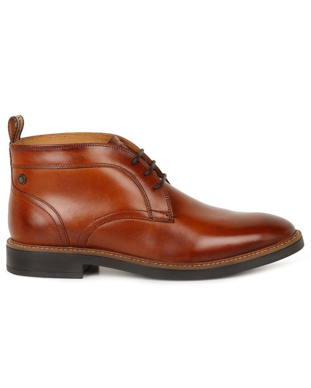 Base London Brown Lincoln Boots for men