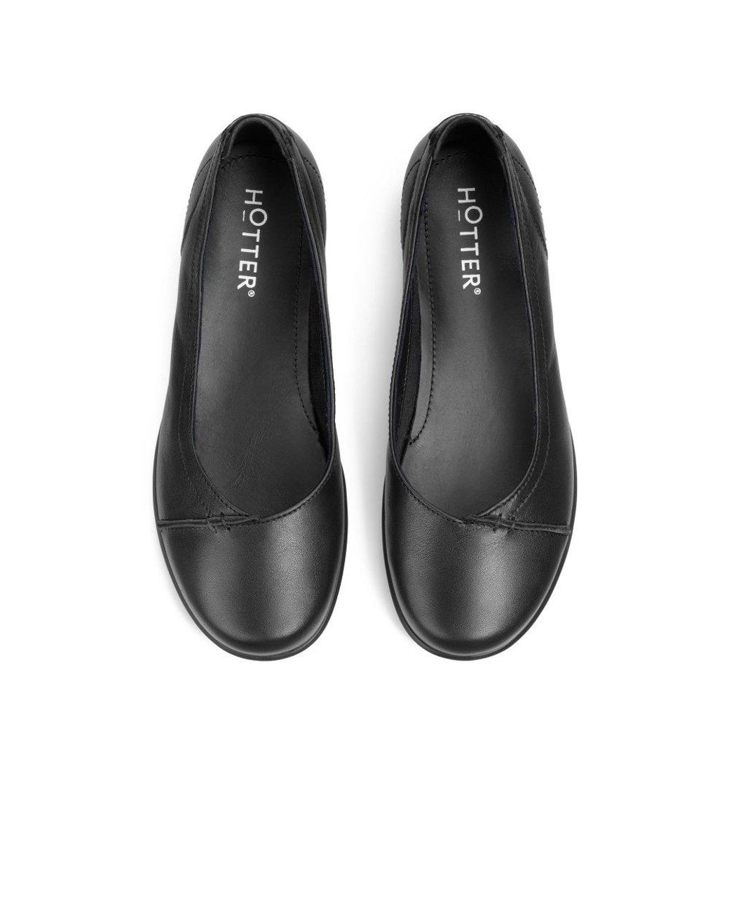 Hotter Black Robyn Ii Wide Fit Pumps
