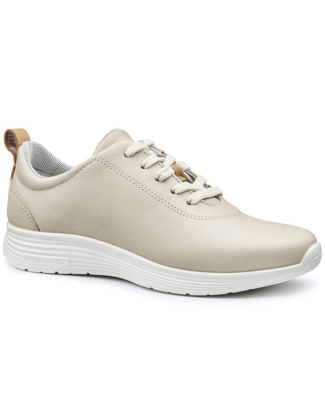 Hotter White Cosmos Wide Fit Trainers