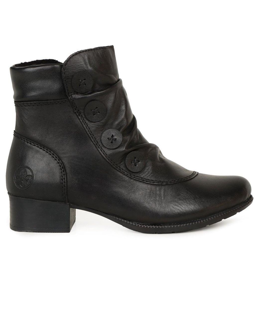 Rieker Black Pickering Ankle Boots
