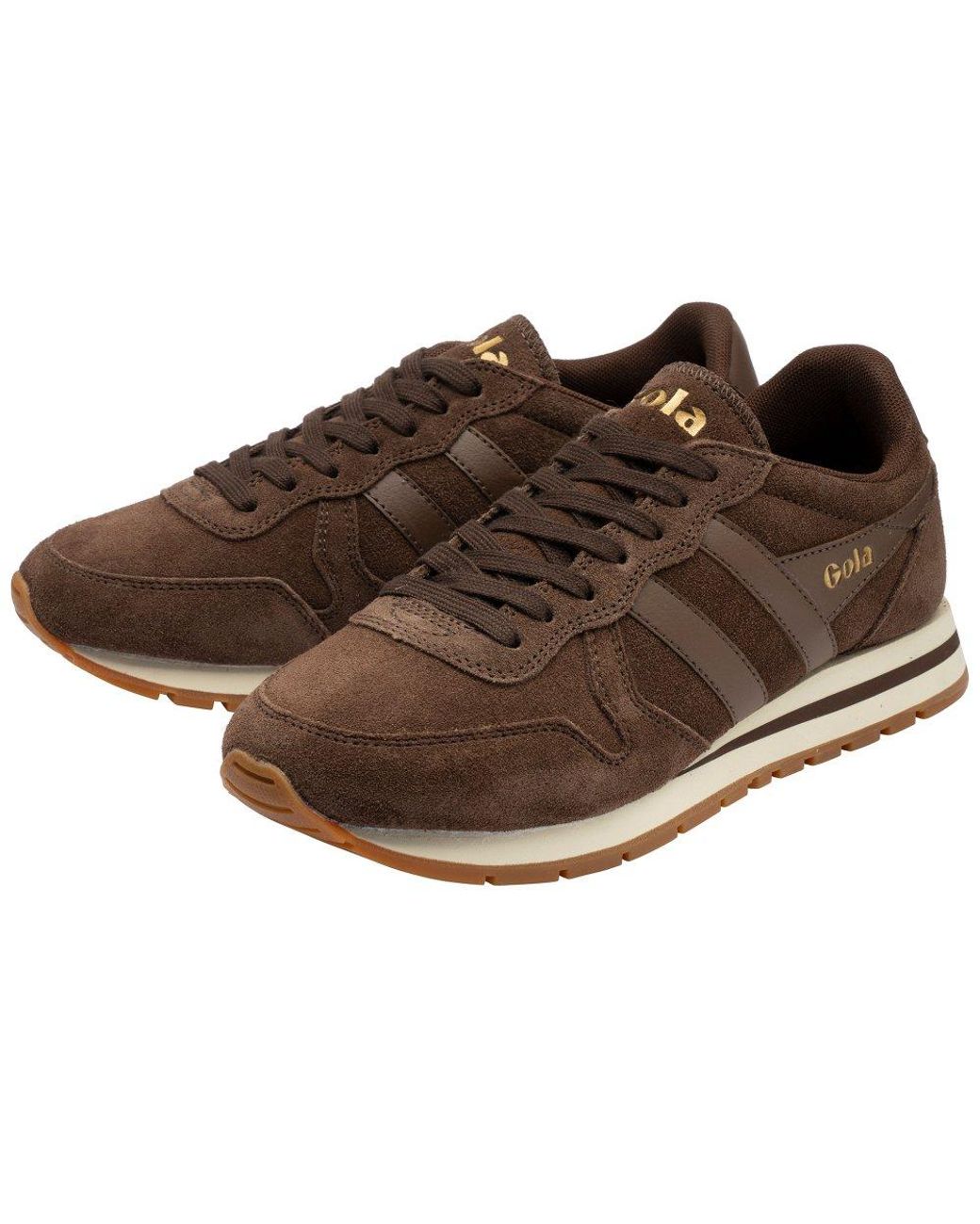 Gola Brown Daytona Suede Trainers for men