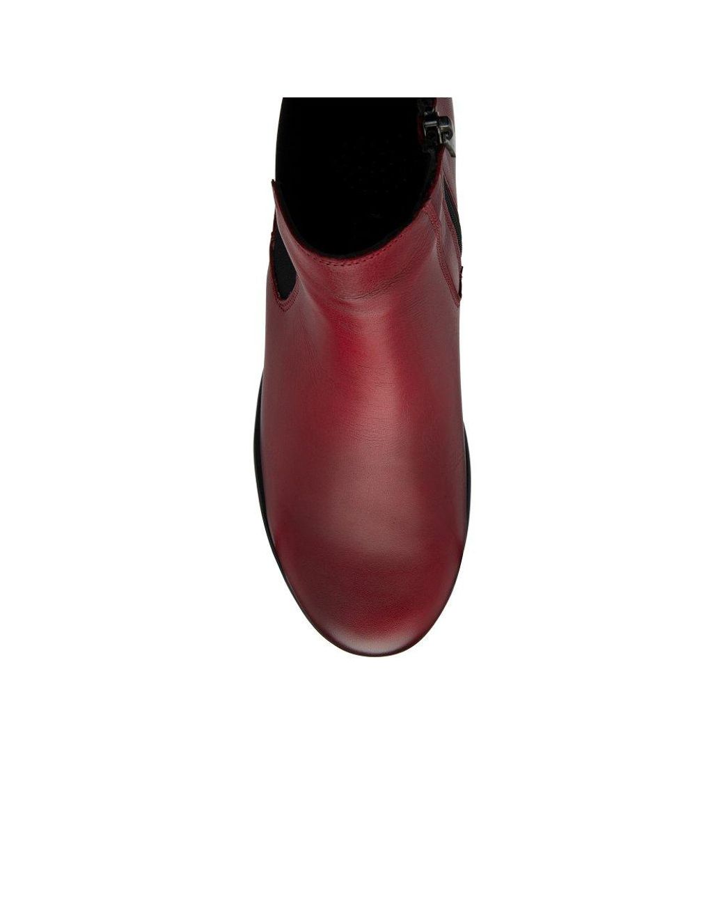 Lotus Red Dresden Ankle Boots