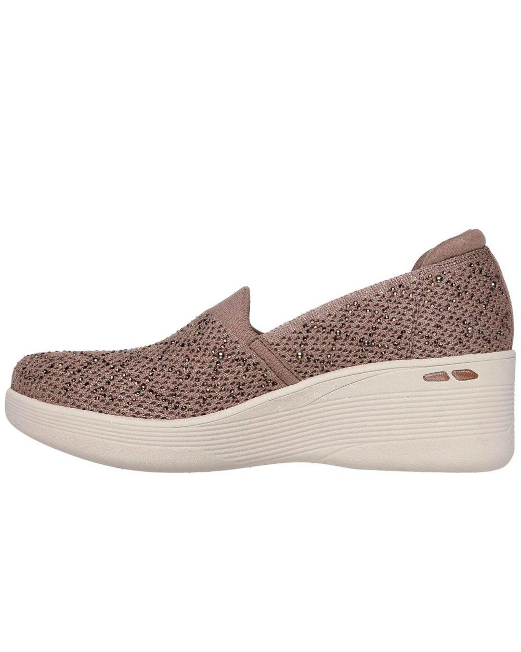 Skechers Brown Pier-Lite My Reflection Wedges
