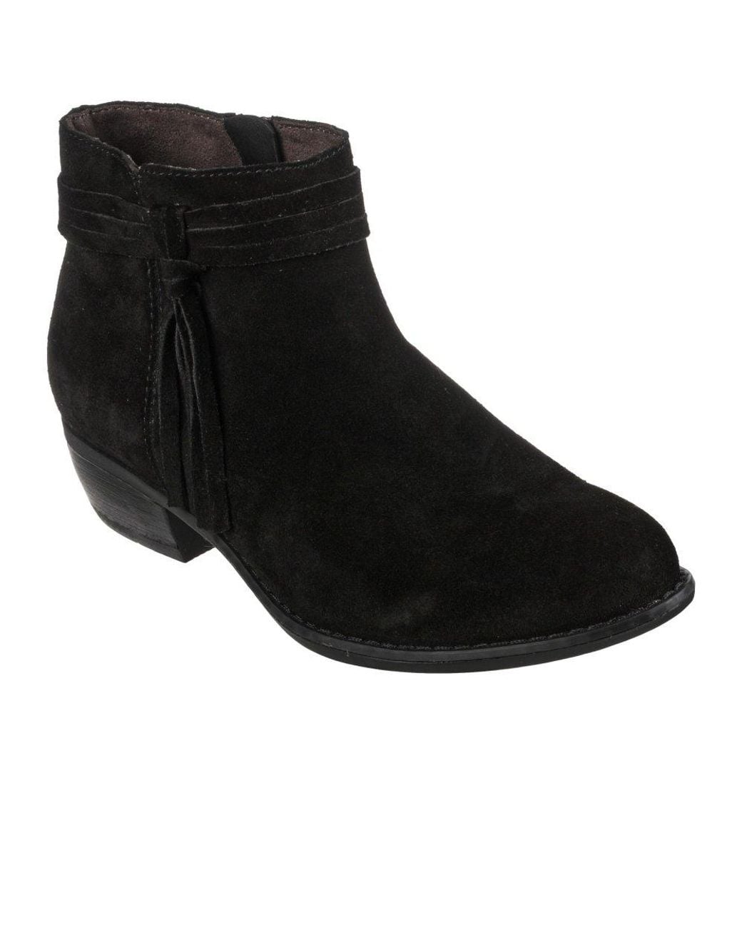 Skechers Black Texas Modern Western Ankle Boots