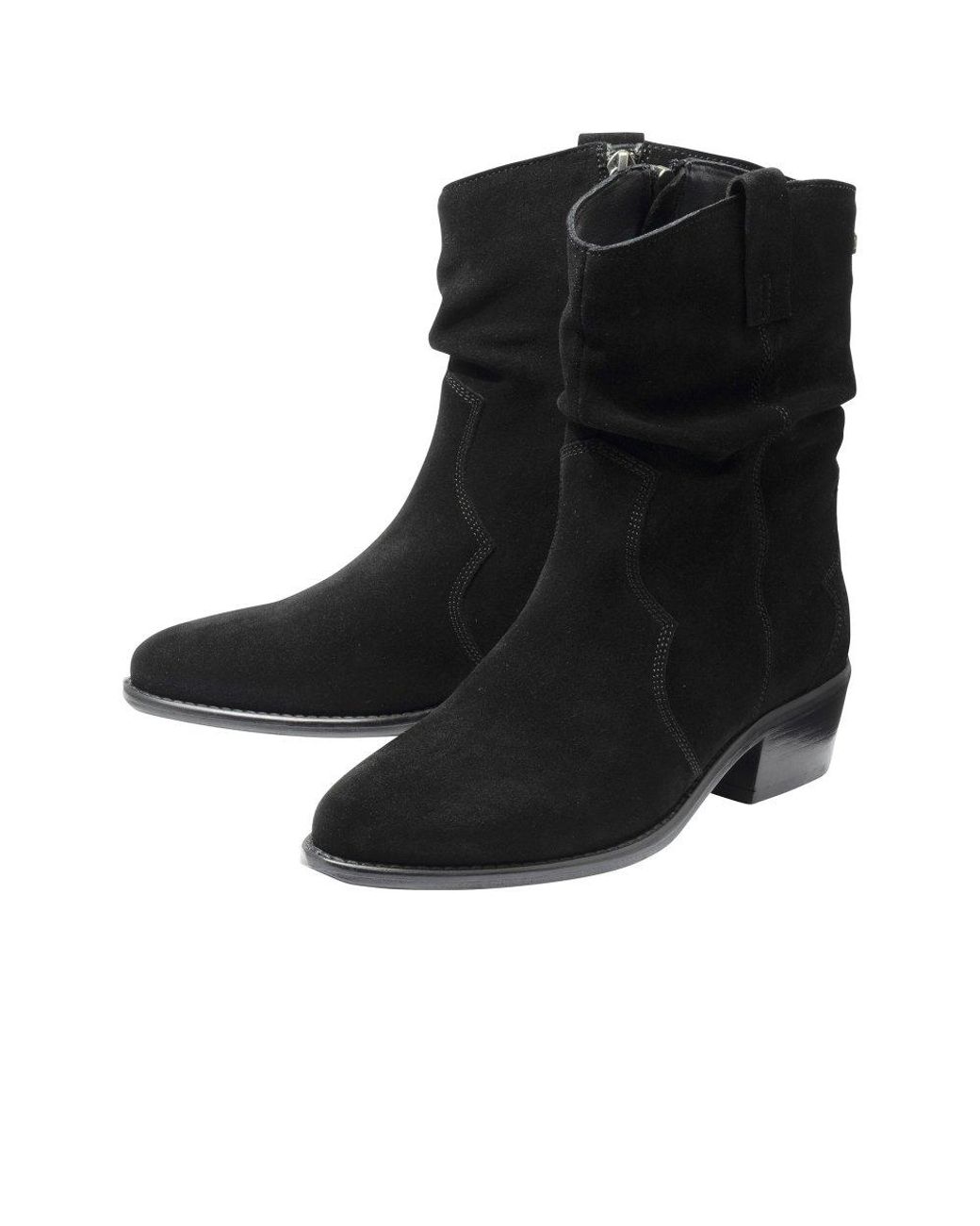 Lotus Black Dolly Ankle Boots