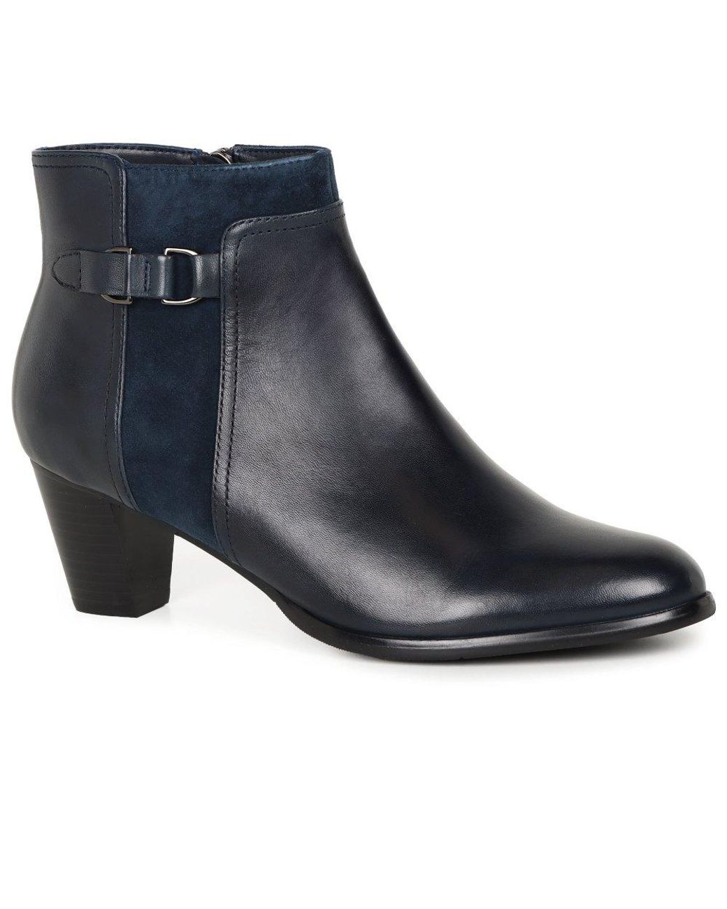 Regarde Le Ciel Blue Sonia 148 Ankle Boots Lea/Suede