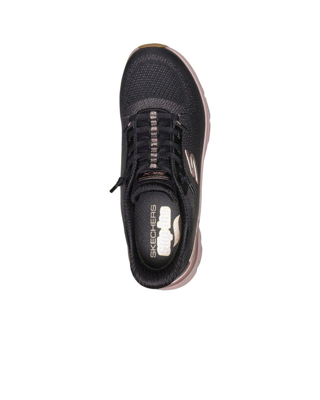Skechers Black Arch Fit Glide-Step Pro Golden Pace Trainers