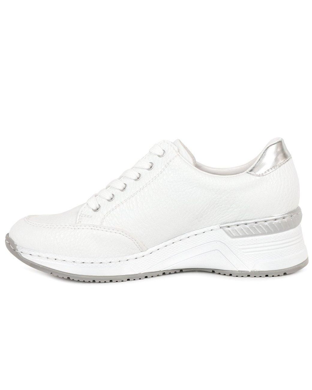 Rieker White Corbridge Trainers (Ss26)