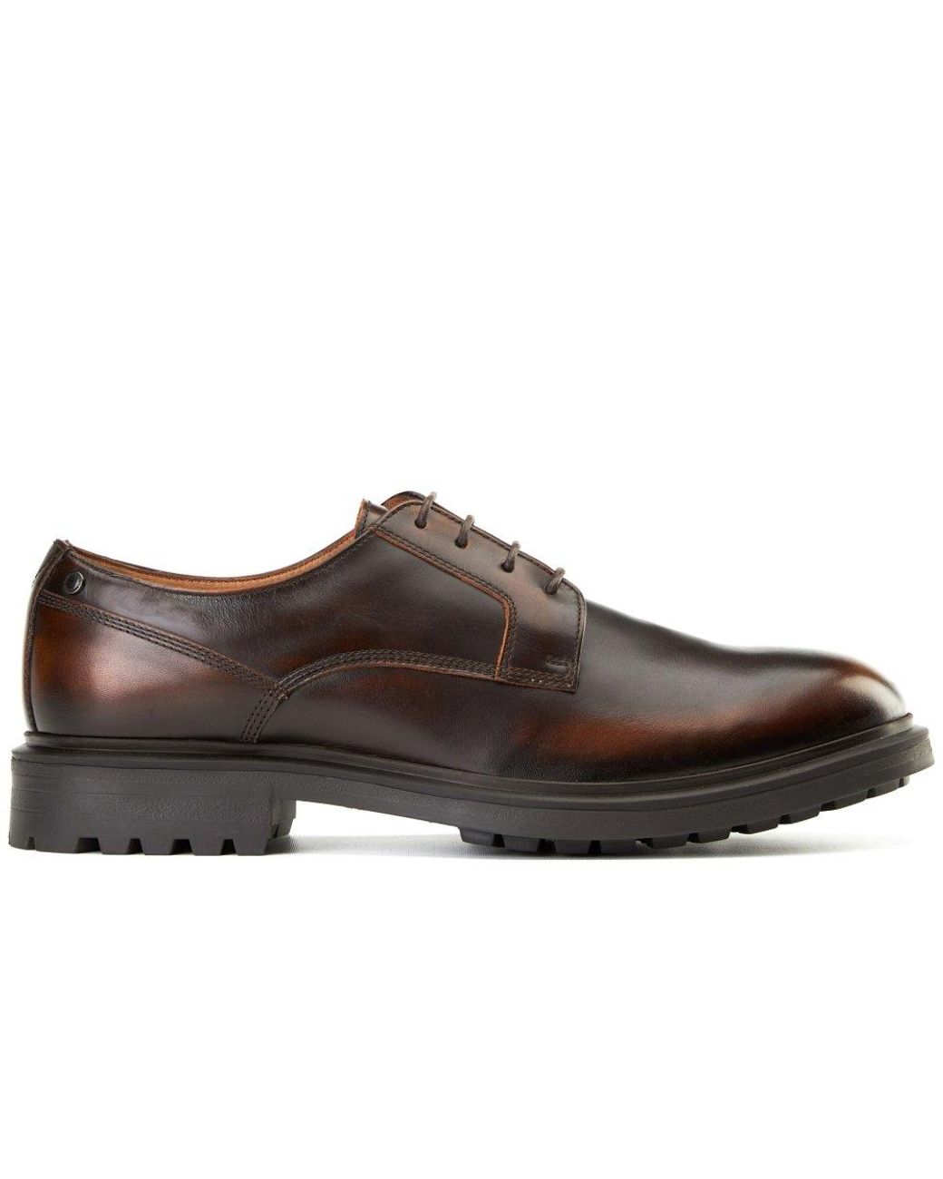 Base London Brown Locke Lace Up Shoes for men
