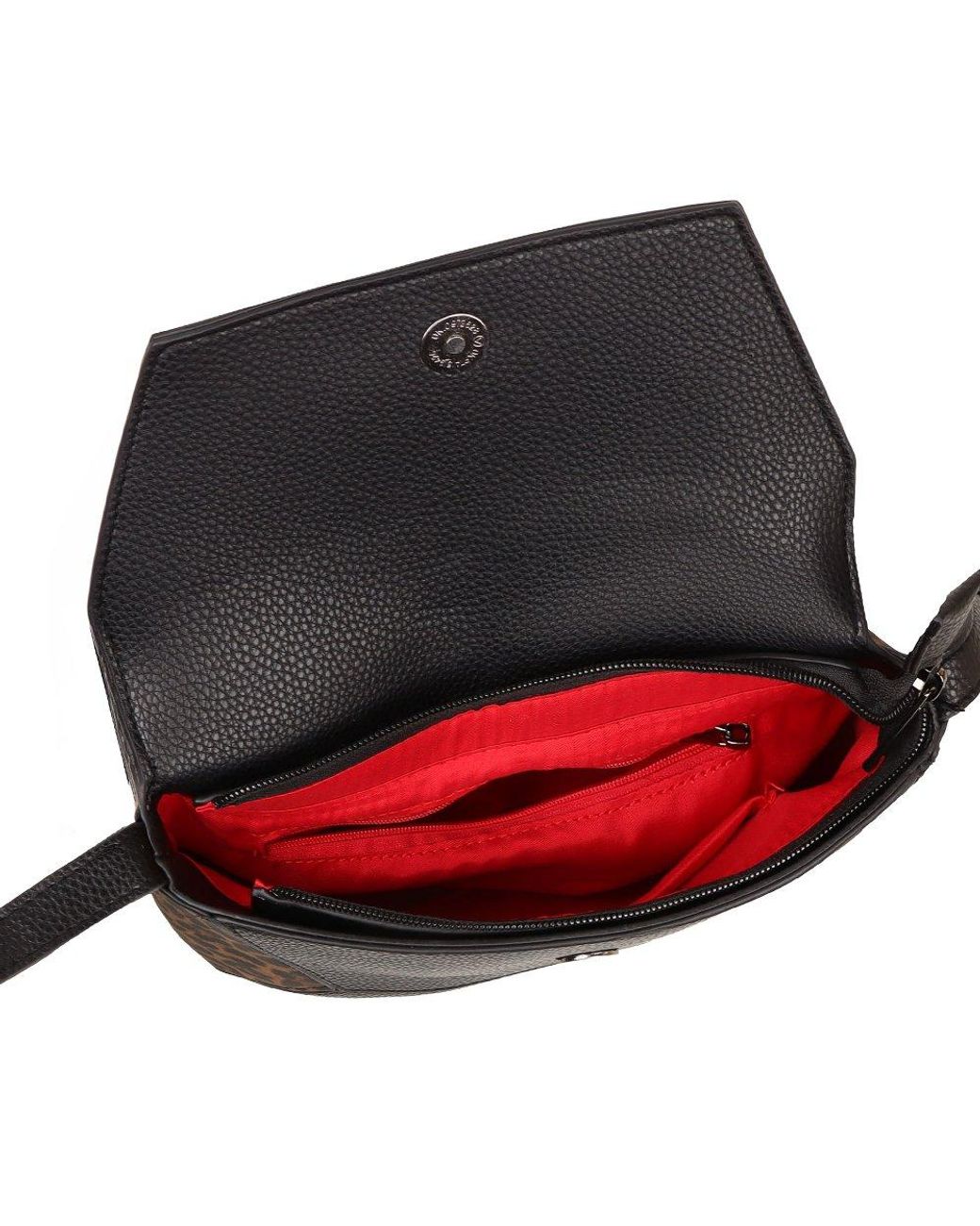 Remonte Black Shetland Messenger Bag