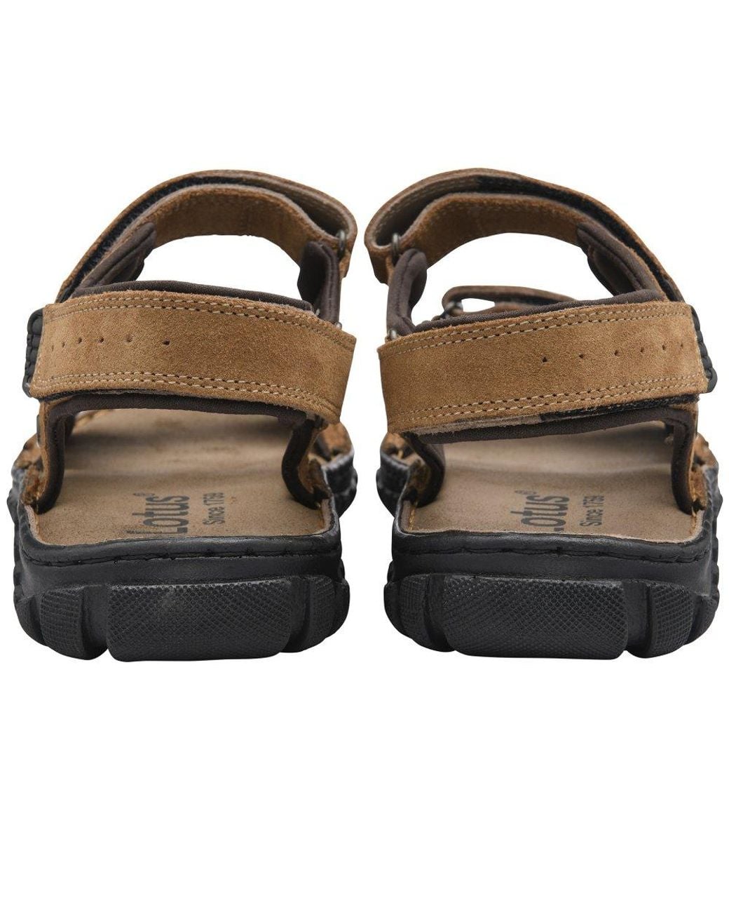 Lotus Brown Serres Sandals for men