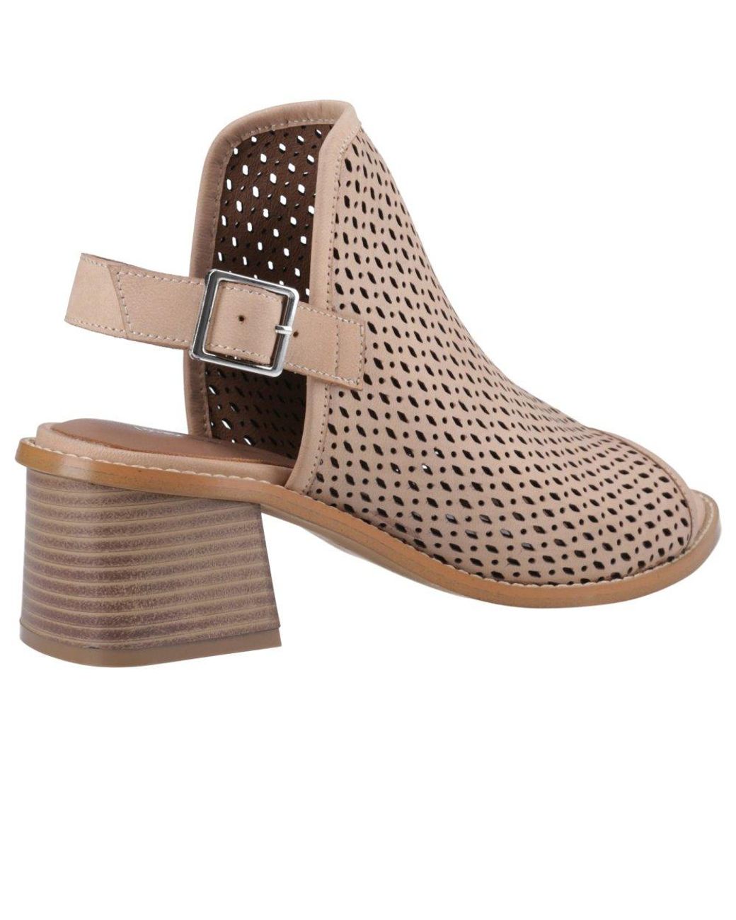 Hush Puppies Natural Louise Heeled Sandals