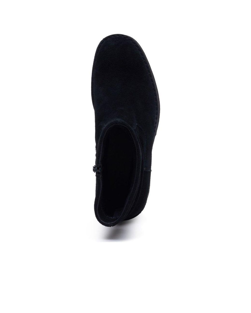 Hush Puppies Black Flora Ruched Ankle Boots
