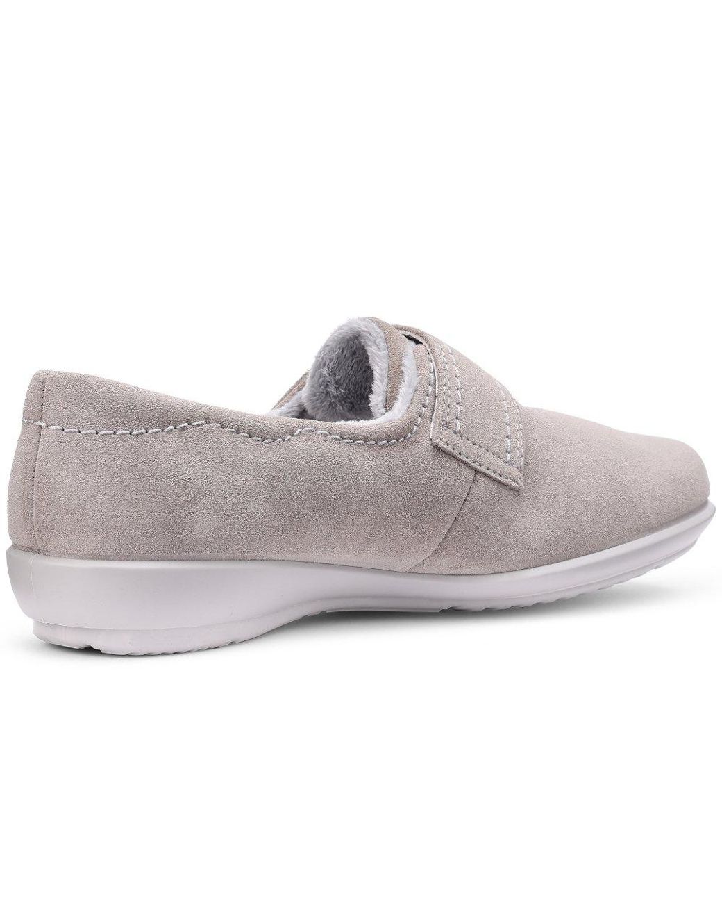 Hotter Gray Toasty Full Slipper