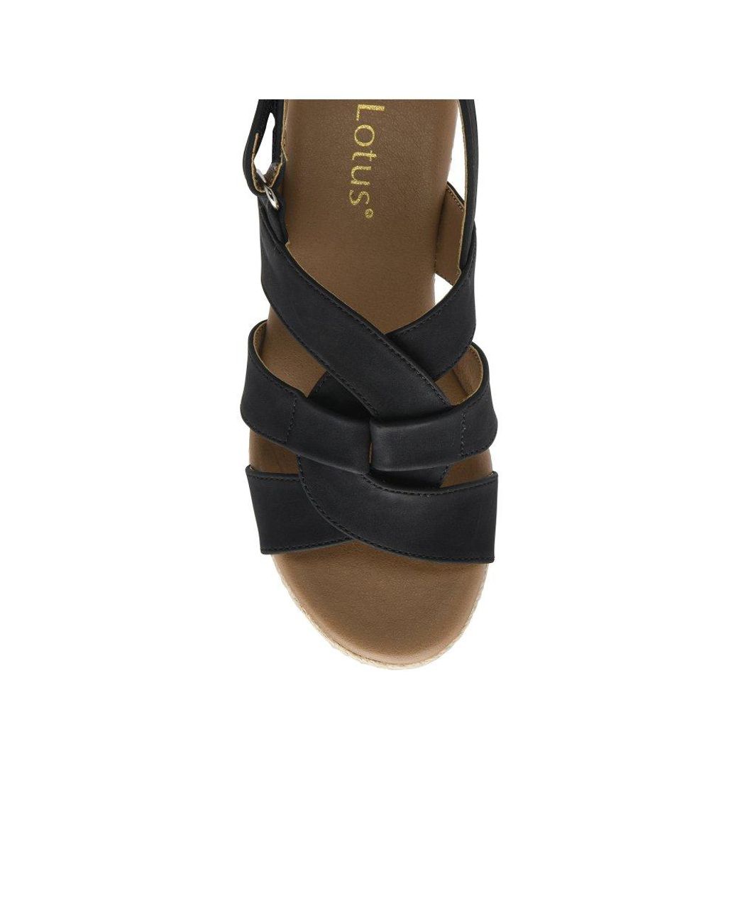 Lotus Blue Reina Wedge Sandals