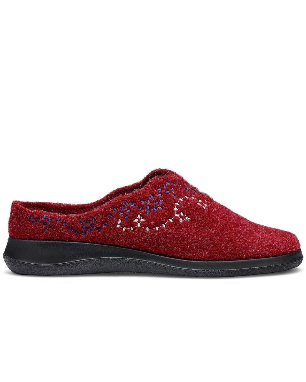 Hotter Red Cuddle Slippers