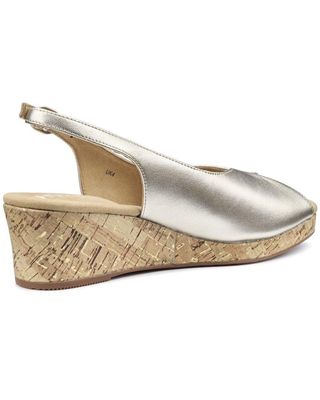 Hotter Metallic Atlantic Wedge Sandals