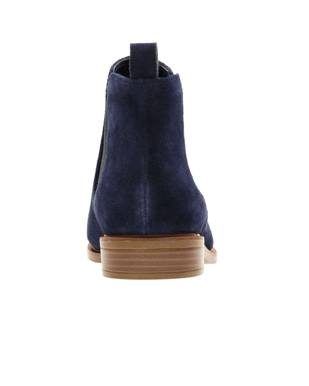 clarks navy taylor shine suede chelsea boots