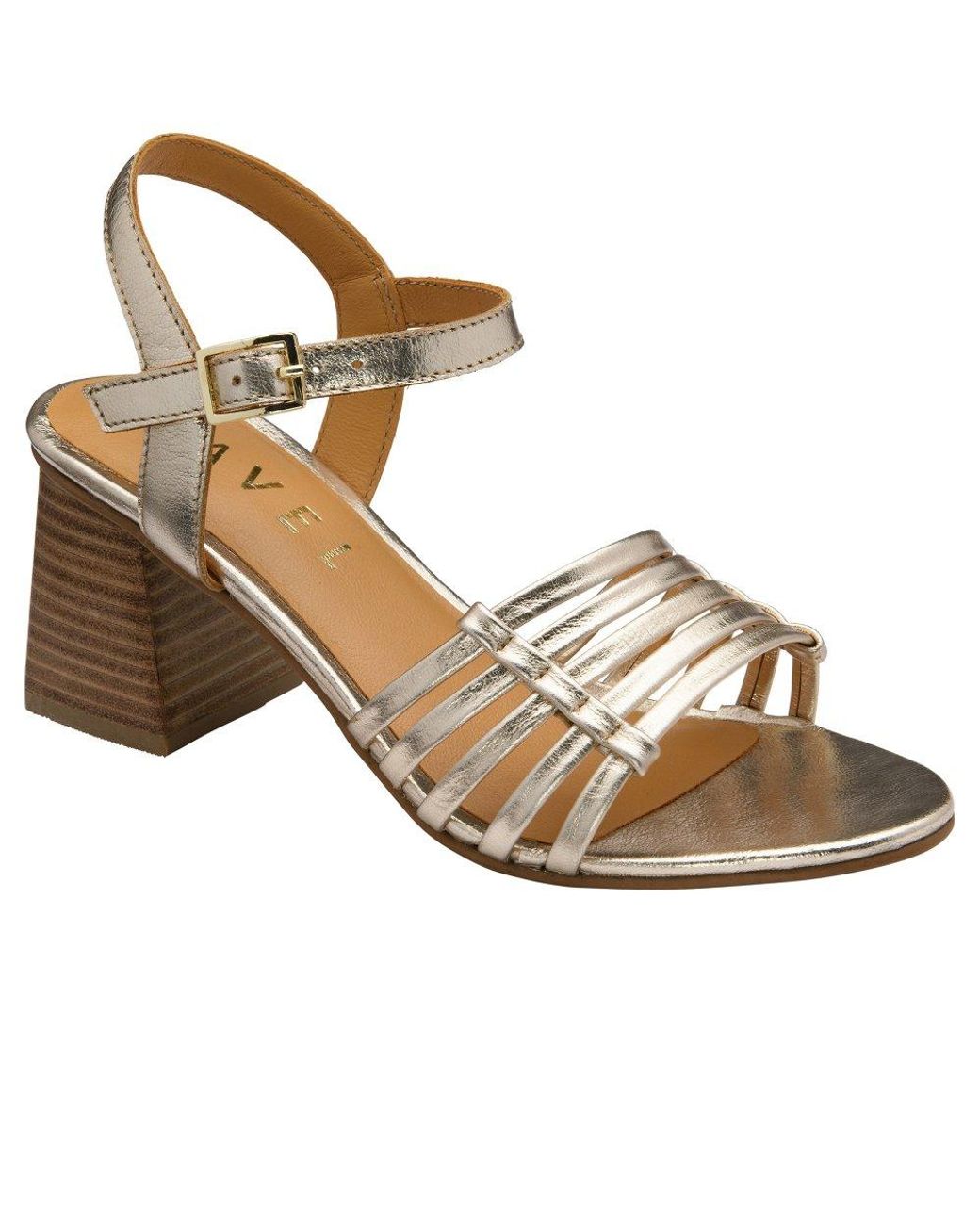 Ravel Metallic Kiplin Heeled Sandals
