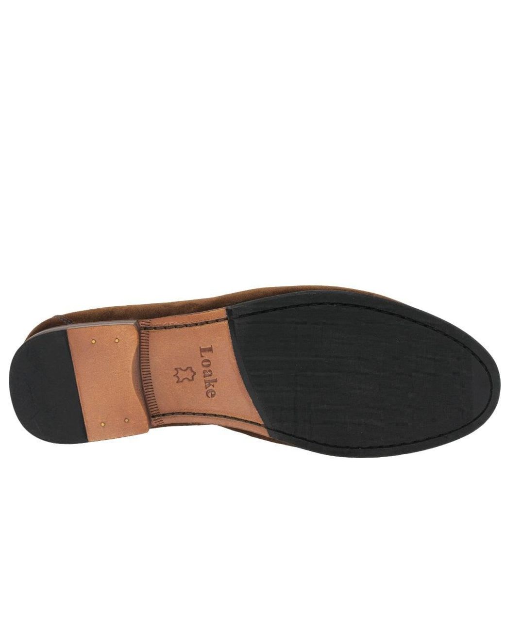 Loake Brown Nicholson Suede Moccasin Shoes for men