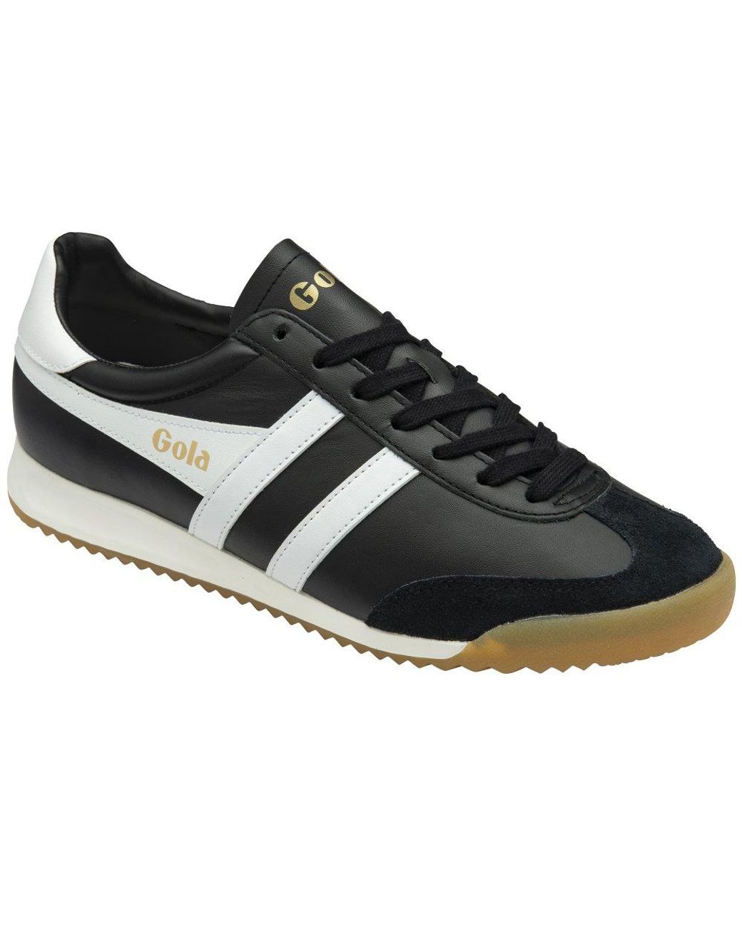 Gola Black Torpedo Leather Trainers for men