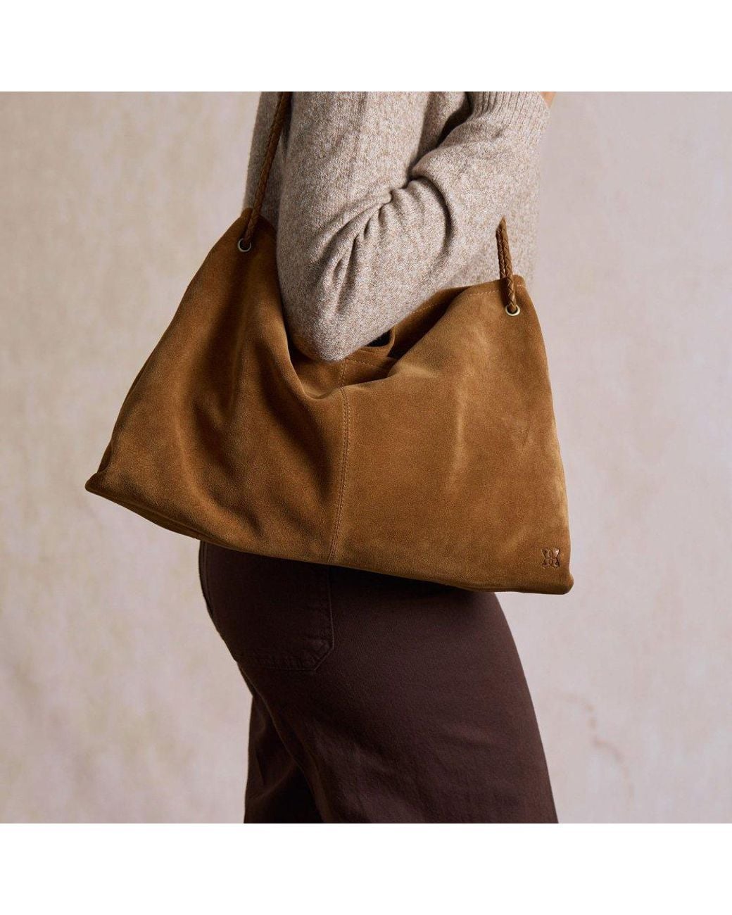 Lakeland Leather Brown Staveley Shoulder Bag