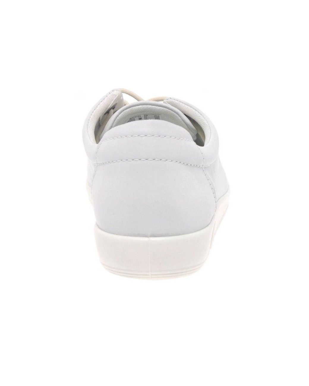 Ecco White Soft 2.0 Tie Shoe Size