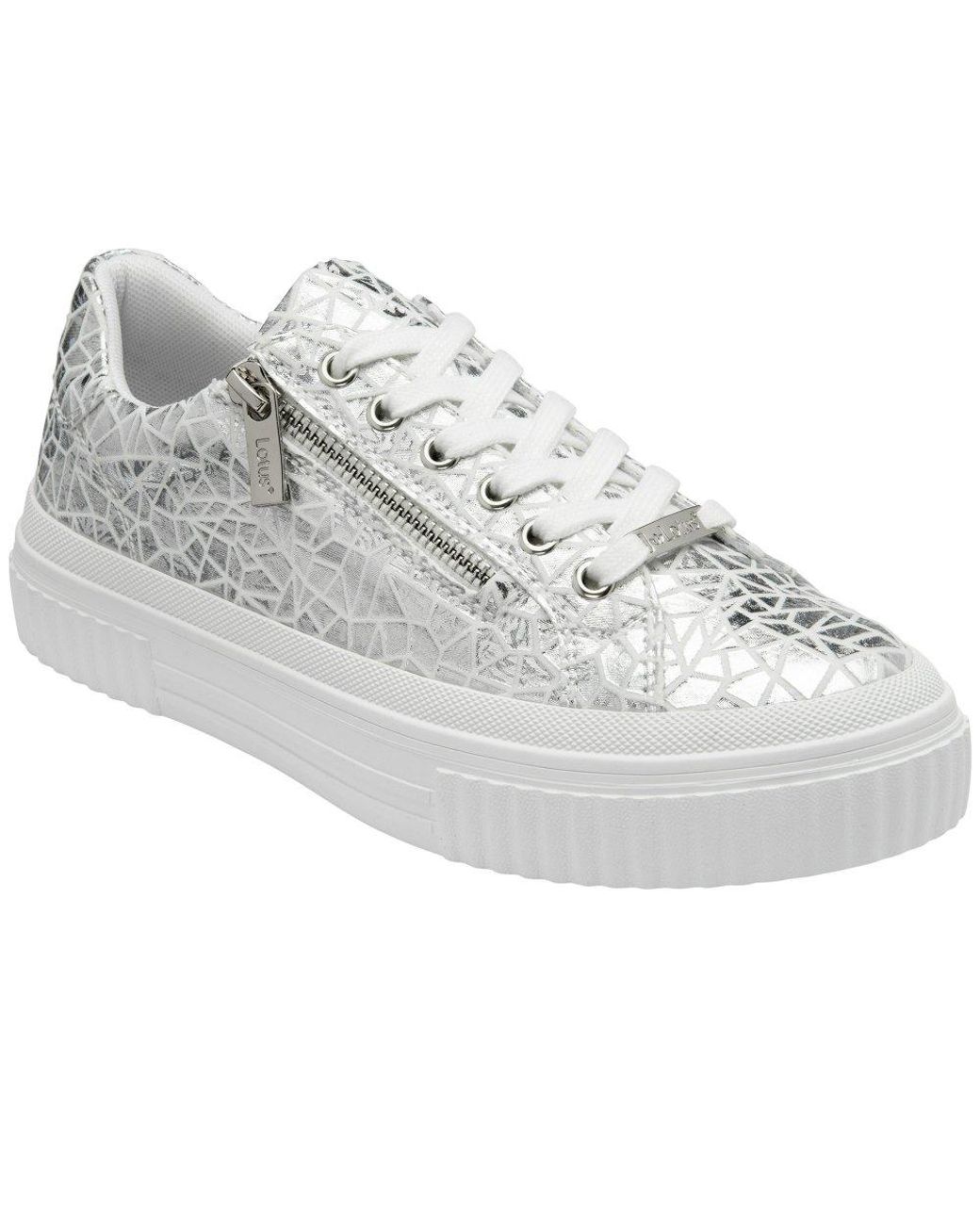 Lotus White Alexa Trainers
