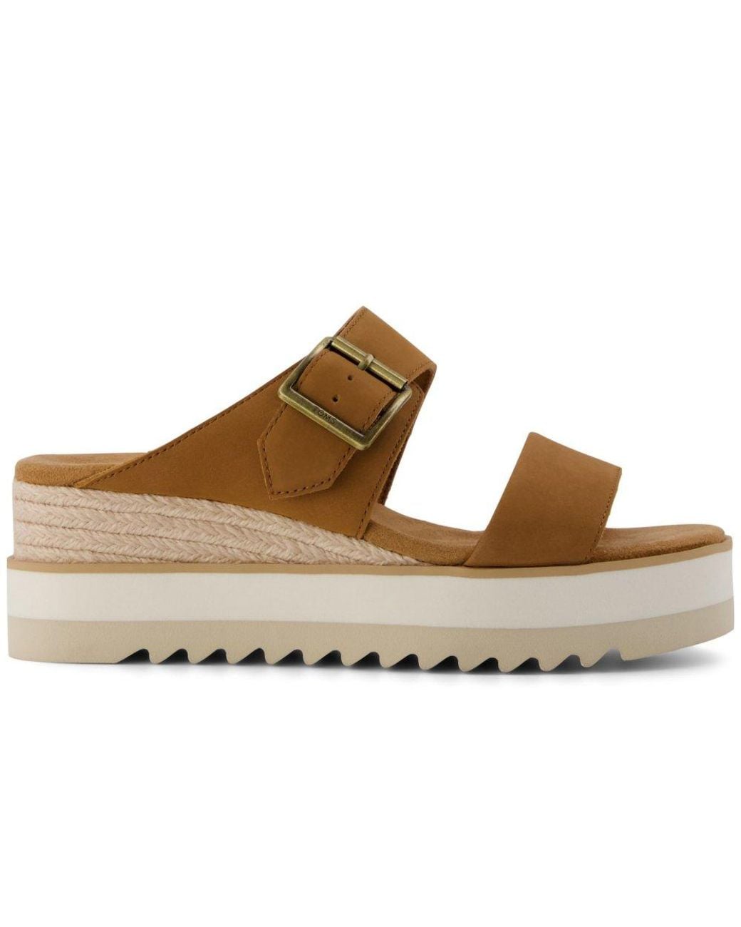 TOMS Brown Diana Wedge Sandals