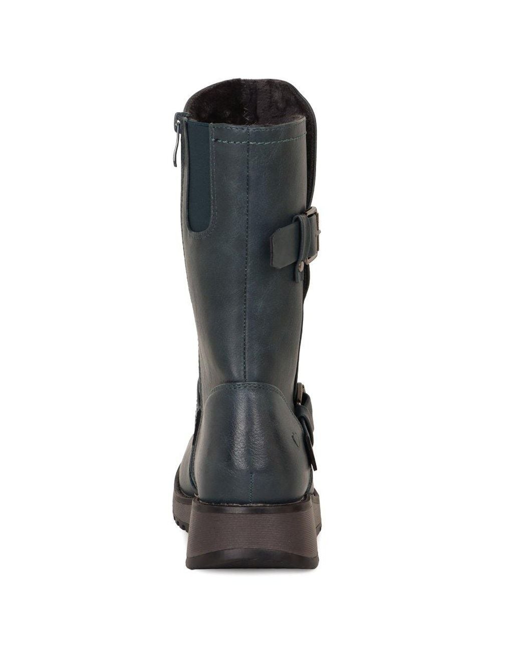 Heavenly Feet Blue Hannah 4 Calf Length Boots Colour: Ocean Synth