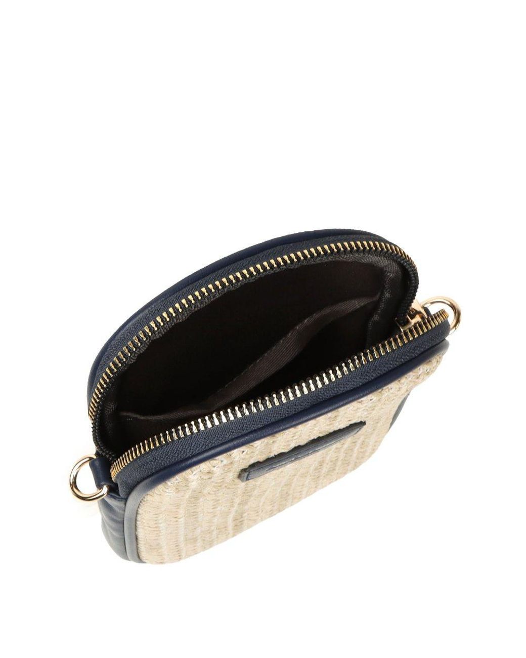 David Jones Metallic Cantaloupe Phone Bag