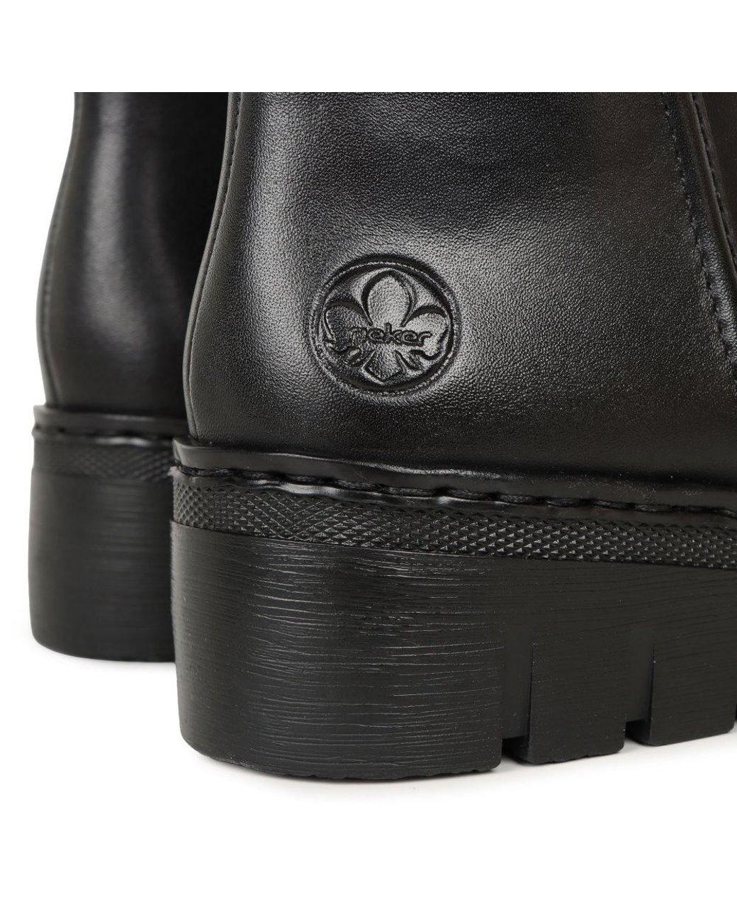 Rieker Black Capital Ankle Boots