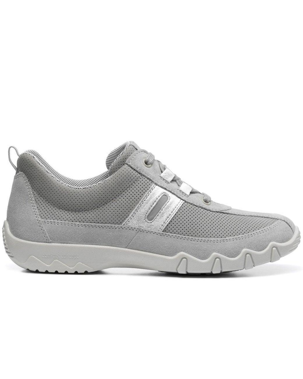 Hotter Gray Leanne Ii Wide Fit Sports Shoes