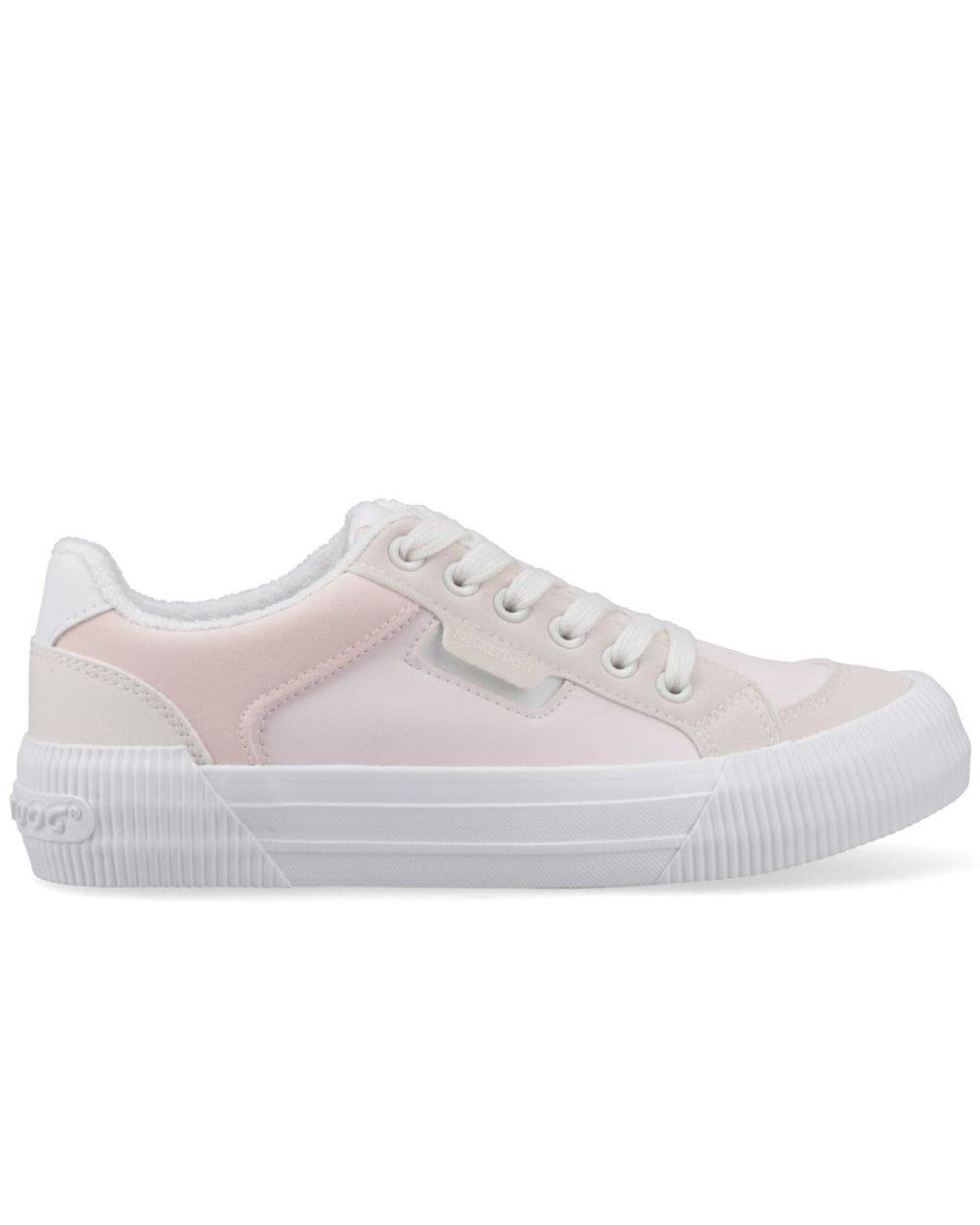 Rocket Dog White Cheery Blocked Lyon Trainers