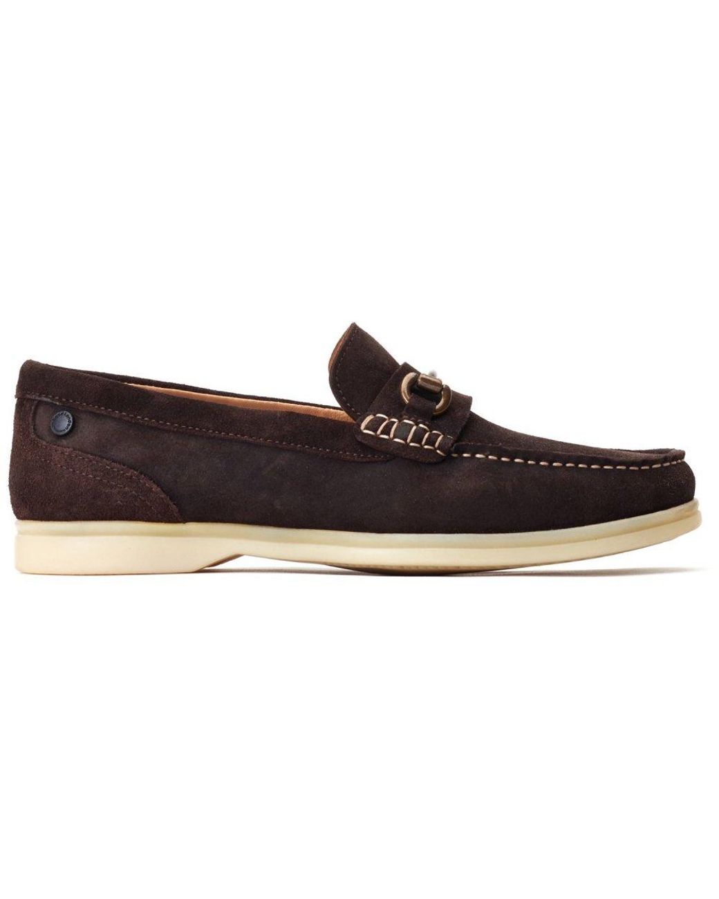 Base London Blue Snapper Loafers for men
