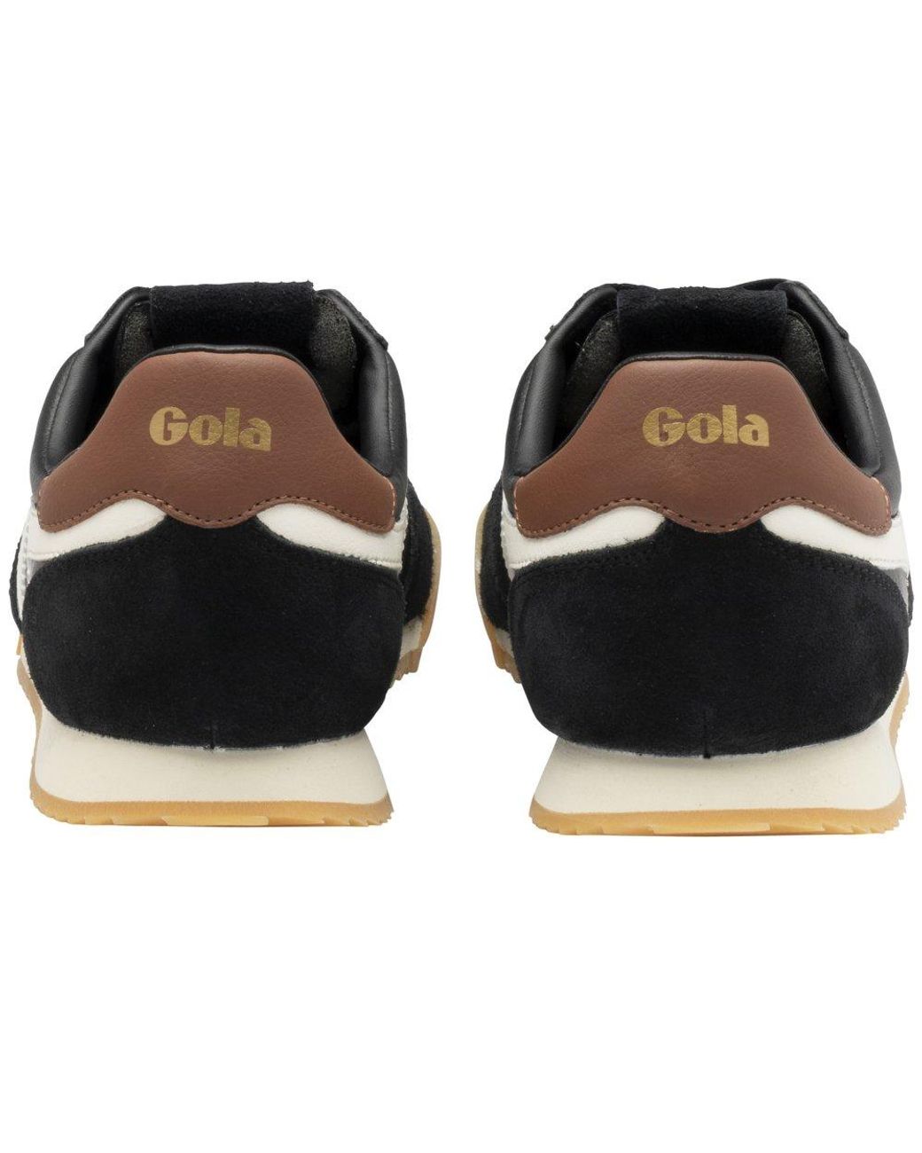 Gola Black Europa Leather Trainers for men