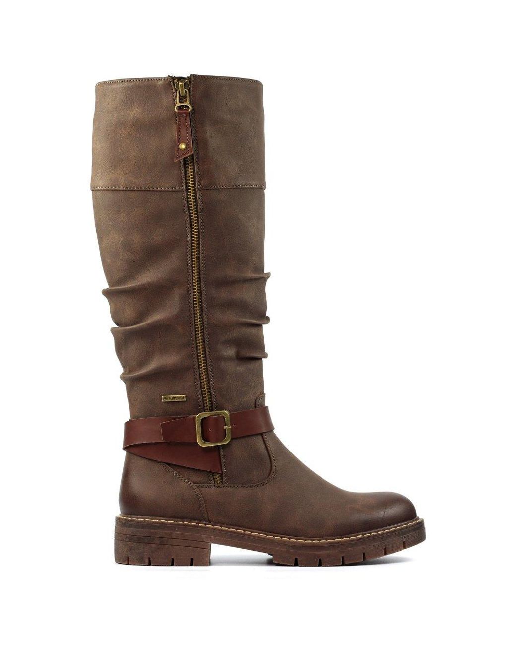 Lunar Brown Margo Knee High Boots
