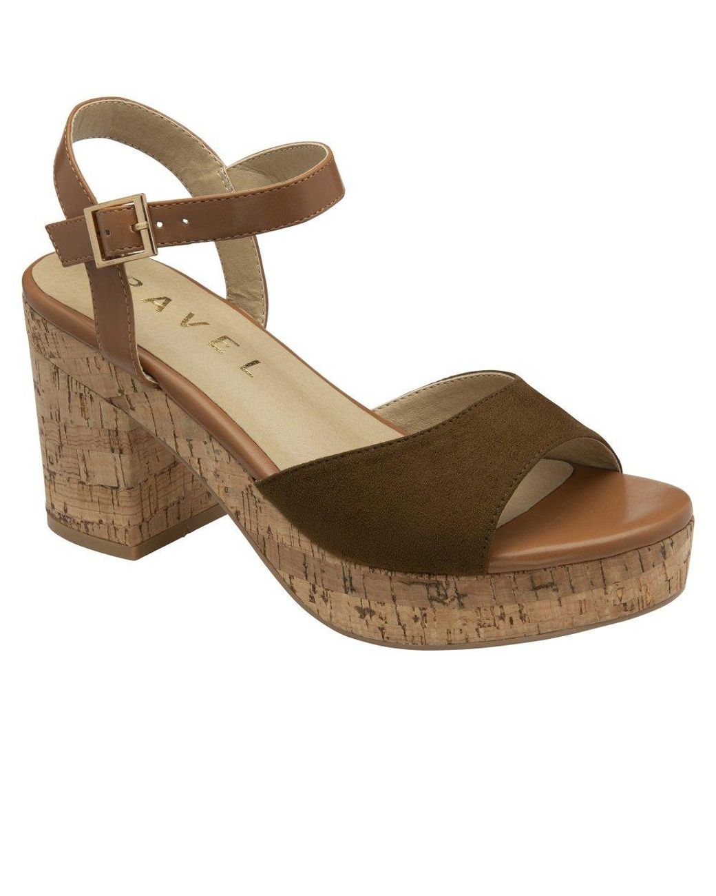 Ravel Brown Hauxley Heeled Sandals