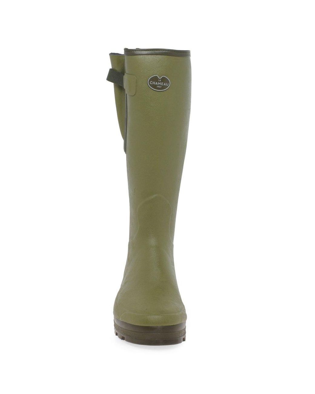 Le Chameau Green Vierzonord Wellingtons for men