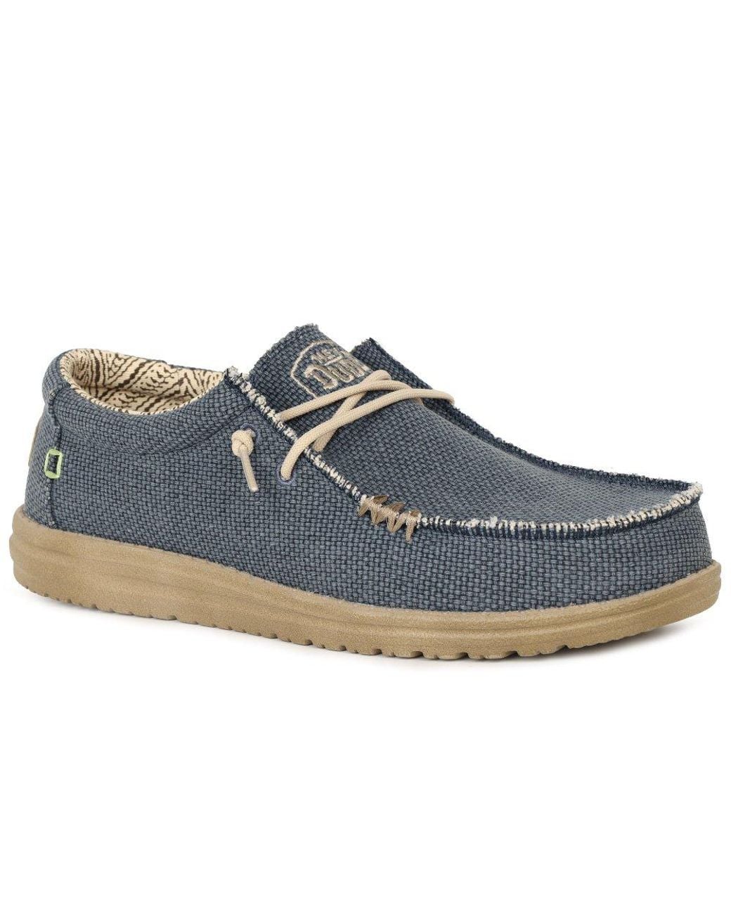 HeyDude Blue Wally Braided Shoes for men