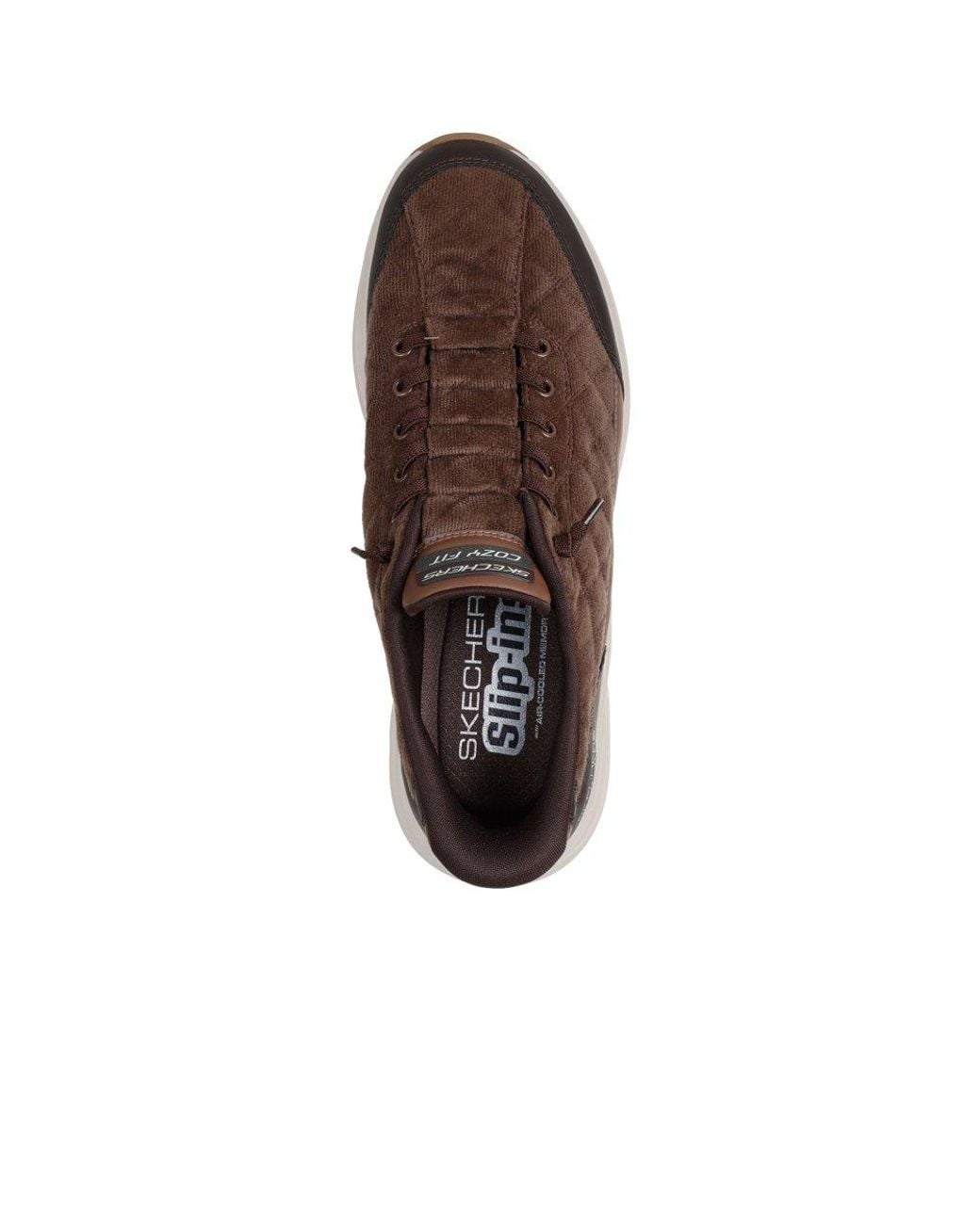 Skechers Brown Contour Foam Cordelux Trainers for men