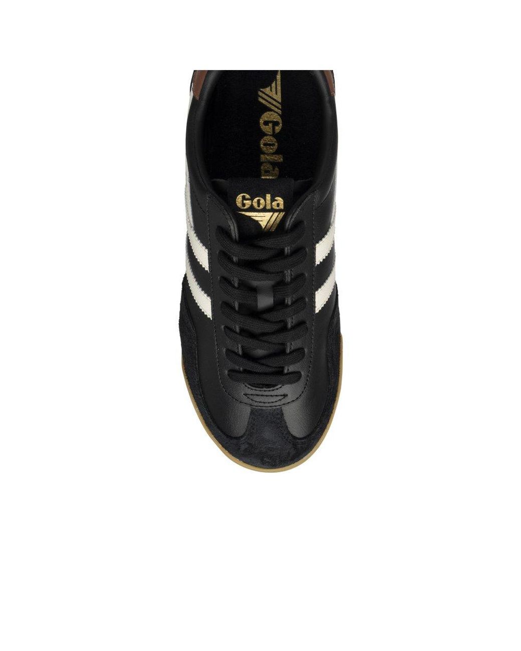 Gola Black Europa Leather Trainers for men