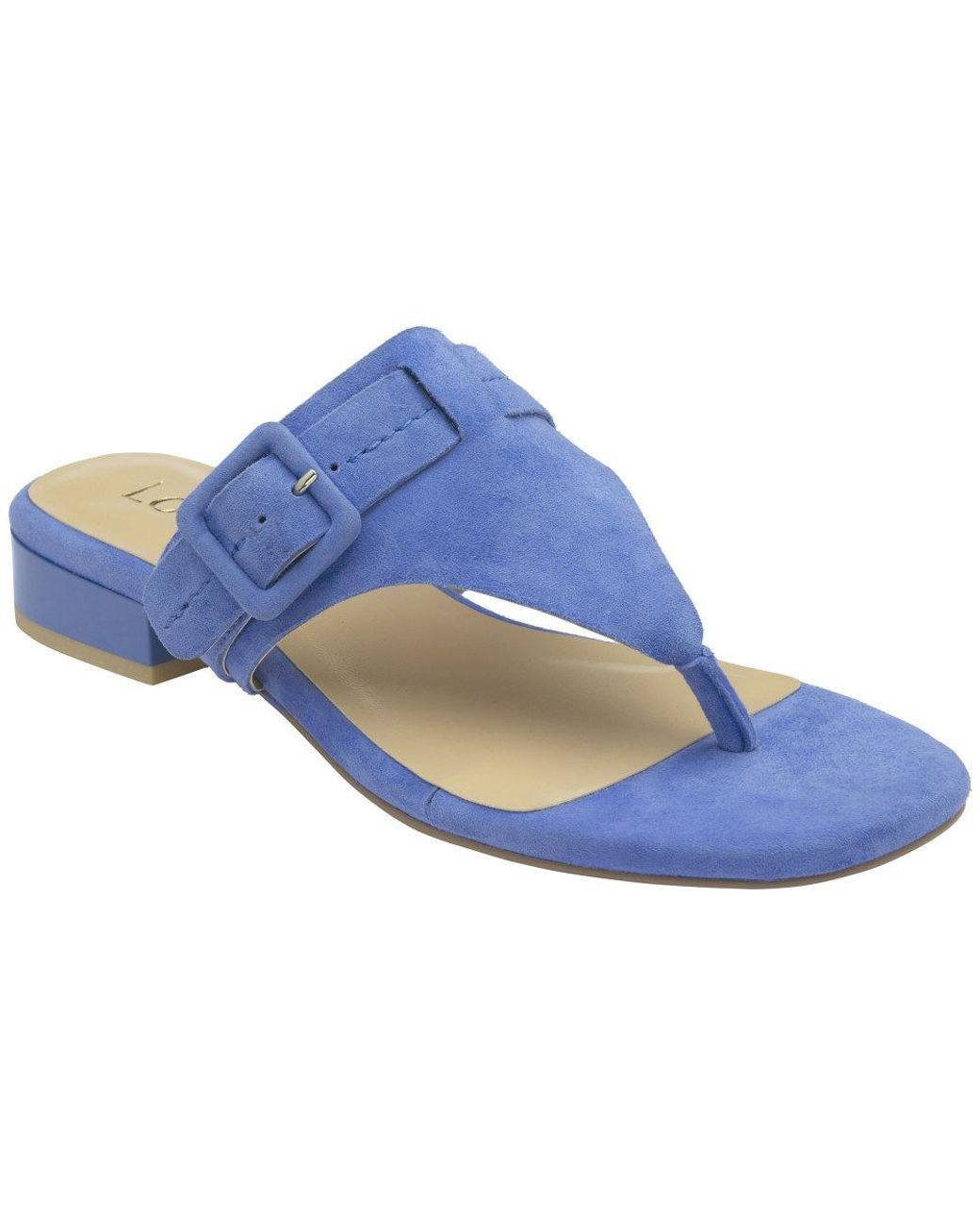 Lotus Blue Vittoria Toe Post Sandals