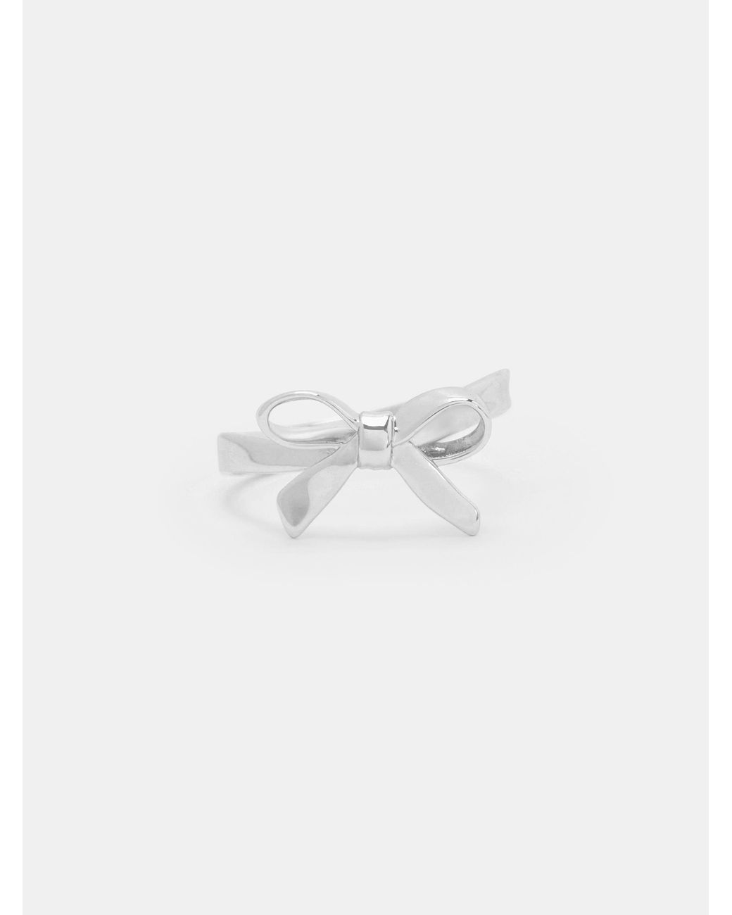 Charles & Keith Metallic Athalia Bow Ring