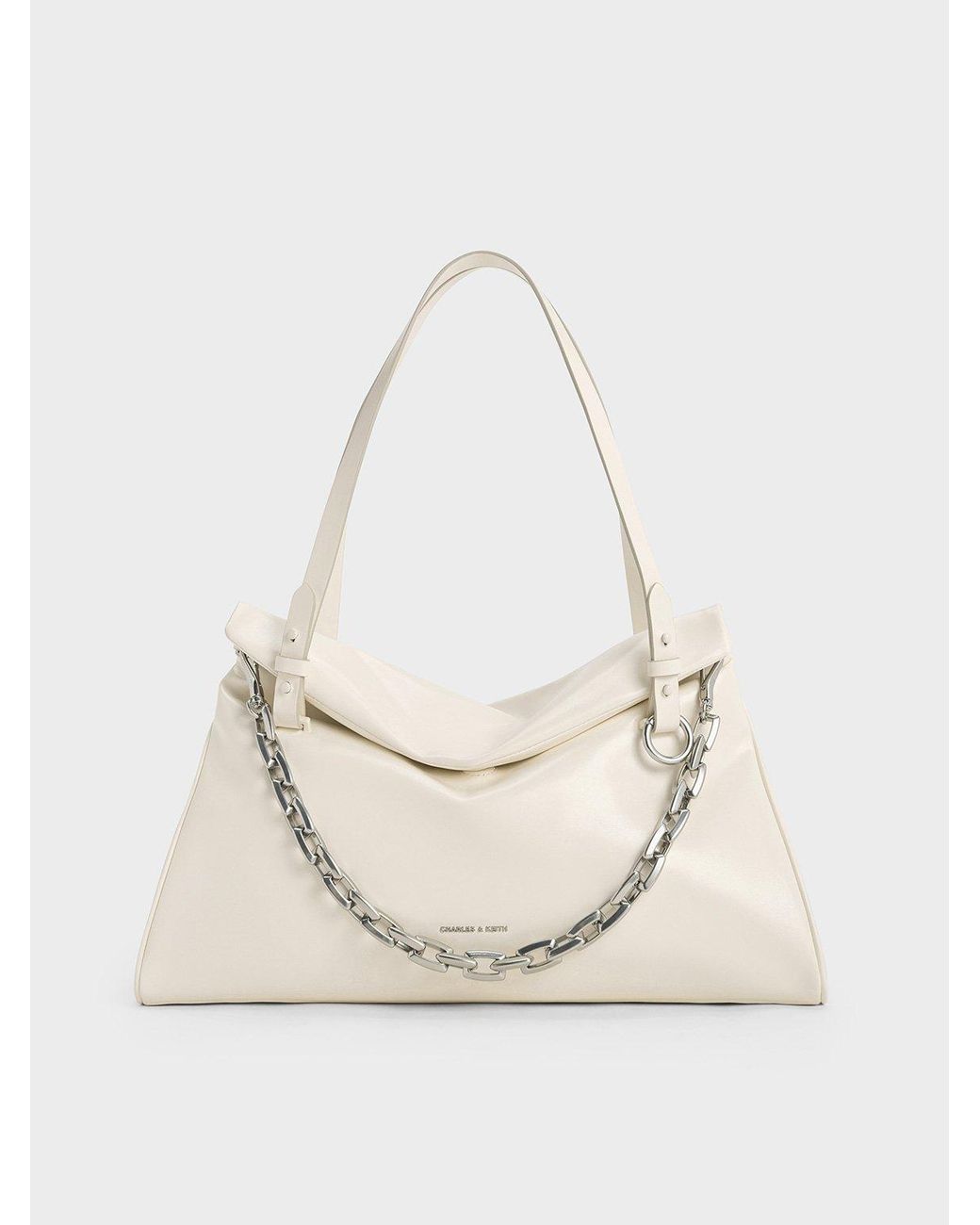 croc effect trapeze tote bag charles keith