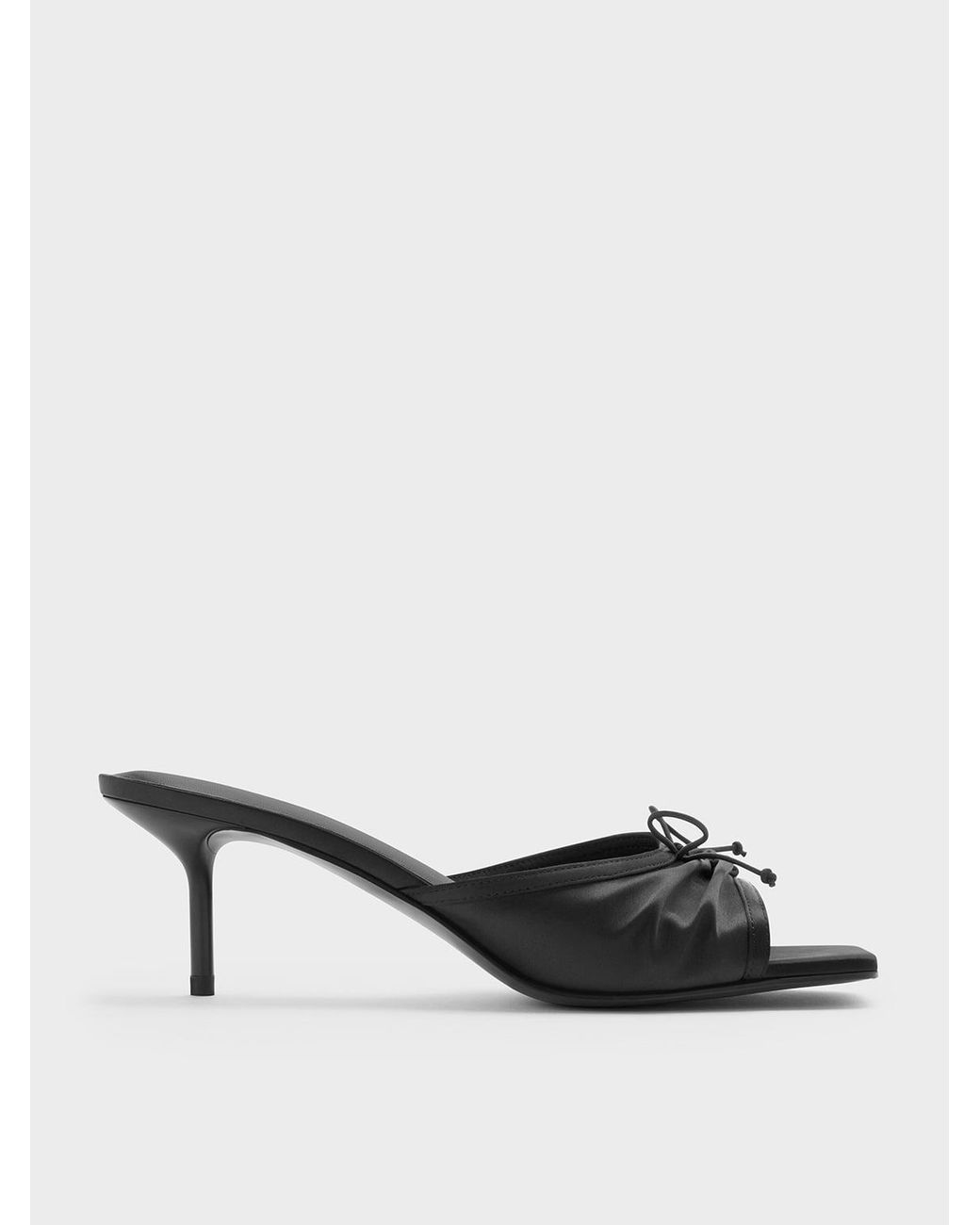 Charles & Keith Multicolor Sadira Satin Heeled Mules
