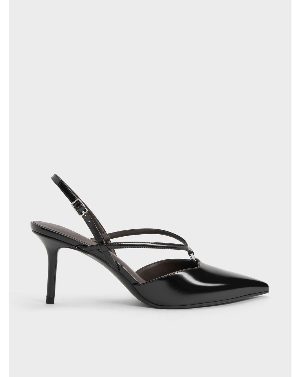 Charles & Keith Multicolor V-Strap Slingback Pumps
