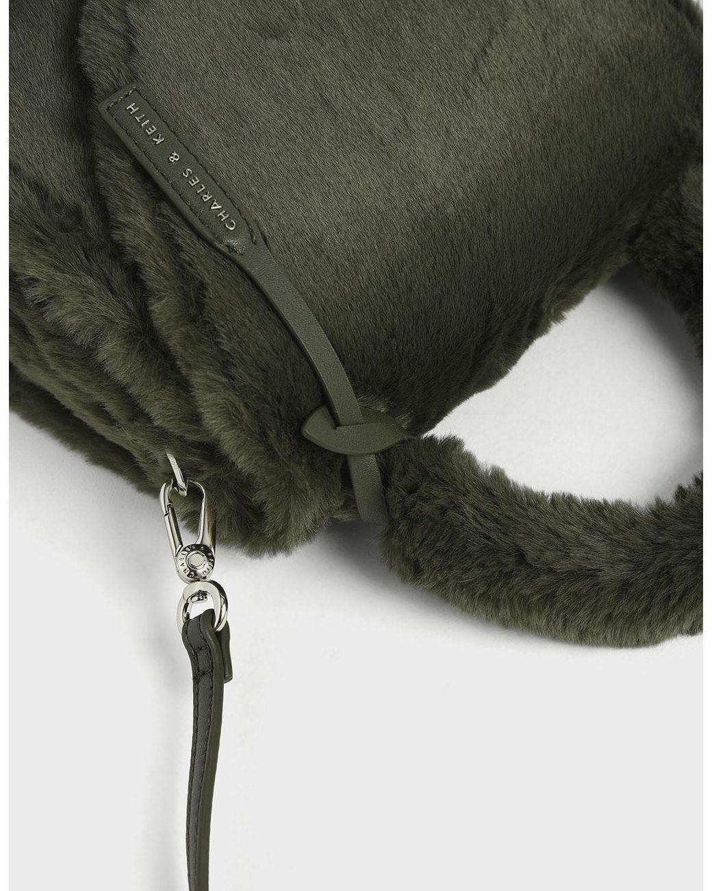 charles and keith olive green bag